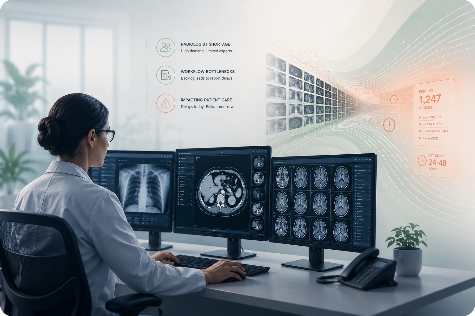 Radiologist Facing Workload Challenge